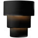 Ambiance Collection LED 12.75 inch Gloss Black Wall Sconce Wall Light in Dedicated LED, Form+Finish+Function