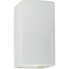 Ambiance Rectangle LED 5.25 inch Gloss White ADA Wall Sconce Wall Light, Small