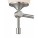 Fusion Collection - Tulsi Family 4 Light 32.5 inch Brushed Nickel and Opal Bath Bar Wall Light, EVOLV