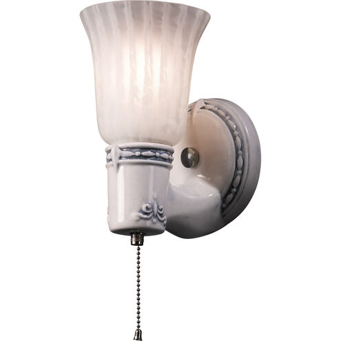 American Classics 1 Light 5 inch Brushed Nickel and Bisque Wall Sconce Wall Light