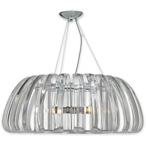 Bohemia Collection - Geminis Family LED 36 inch Polished Chrome Chandelier Ceiling Light in Clear Crystal