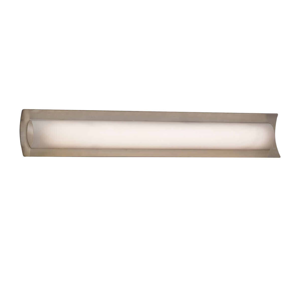 Fusion LED 30 inch Brushed Nickel Vanity Light Wall Light in Opal Fusion