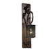 Victoria 1 Light 5 inch Dark Bronze Wall Sconce Wall Light in Square with Flat Rim
