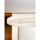 LumenAria Collection - Medley Family LED 42 inch Brushed Brass and Faux Alabaster Pendant Ceiling Light in 42" D x 42" W x 3.5" H, EVOLV