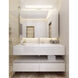 Fusion 28 inch Polished Chrome Vanity Light Wall Light in Opal Fusion