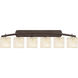 Alabaster Rocks 6 Light 56.00 inch Bathroom Vanity Light