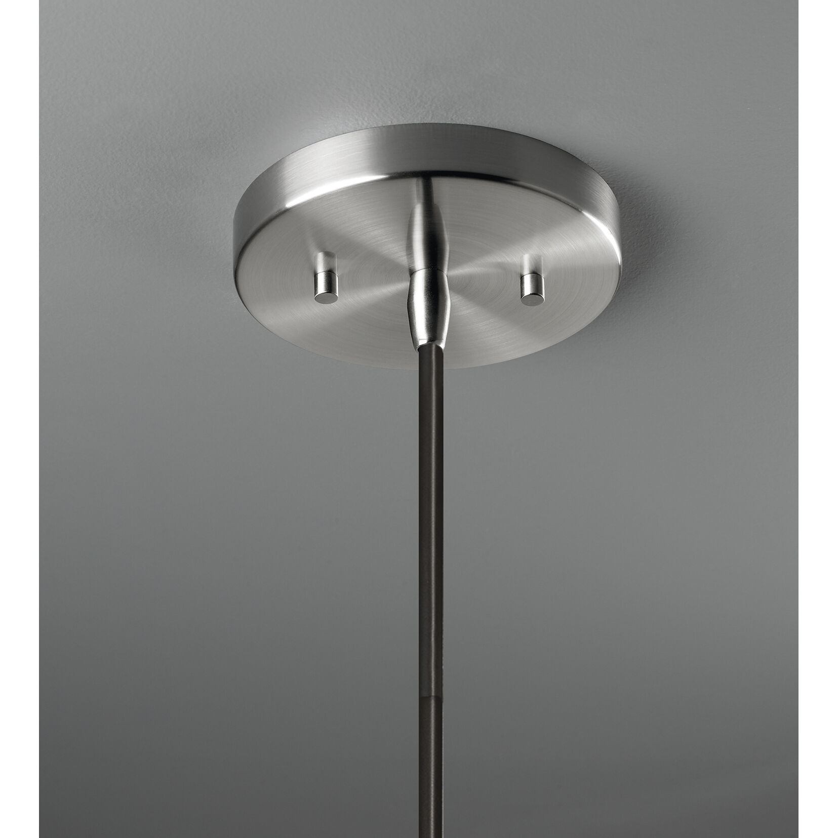 Radiance Collection 1 Light 11.75 inch Carbon Matte Black with Brushed Nickel Pendant Ceiling Light