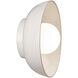 Ambiance Collection 1 Light 10 inch Matte White Wall Sconce Wall Light, Form+Finish+Function