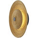 Rattan Collection LED 12 inch Matte Black ADA Wall Sconce Wall Light, Caribe Family