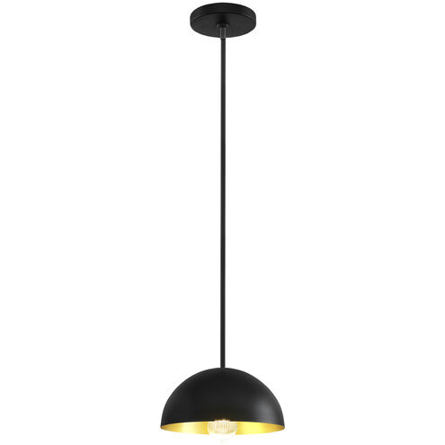 Elias 1 Light 9 inch Matte Black Pendant Ceiling Light