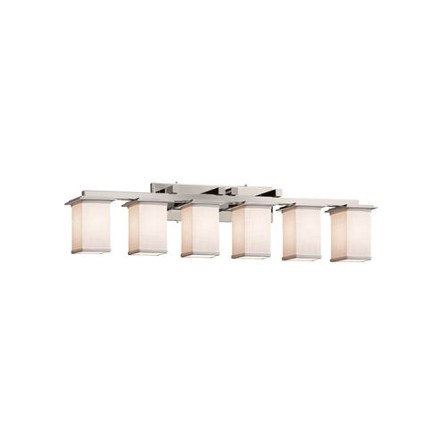 Textile LED 45 inch Brushed Nickel Bath Bar Wall Light