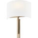 Textile Collection 1 Light 10 inch Brushed Brass ADA Wall Sconce Wall Light, Hamilton Family