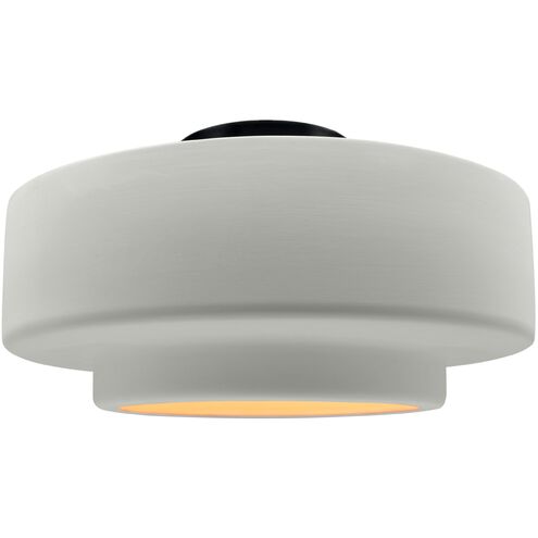 Radiance LED 16.5 inch Matte White and Champagne Gold and Matte Black Semi Flush Ceiling Light
