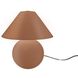 Portable 12 inch 120.00 watt Adobe and Brushed Brass Portable Lamp Portable Light
