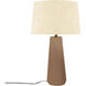Luminance Collection - Spire 23 inch 100.00 watt Adobe Table Lamp Portable Light in Cream, Form+Finish+Function