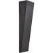 Corwin Family 1 Light 20 inch Matte Black Outdoor Wall Sconce in 4" D x 5.5" W x 20" H, EVOLV