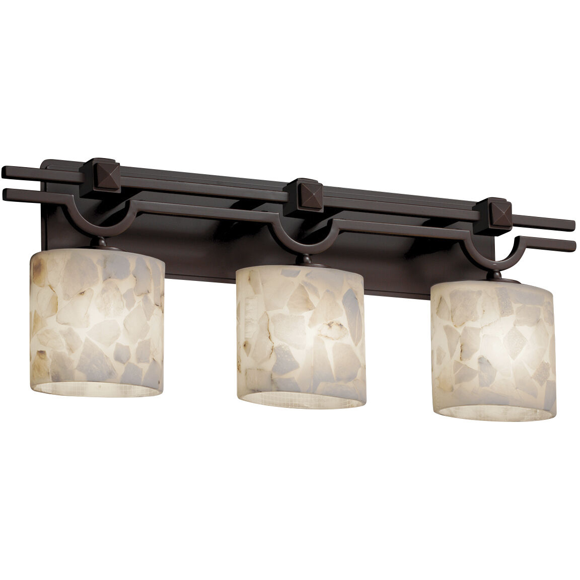 Alabaster Rocks LED 29 inch Polished Chrome Bath Bar Wall Light in 2100 Lm LED, Round Flared, Argyle