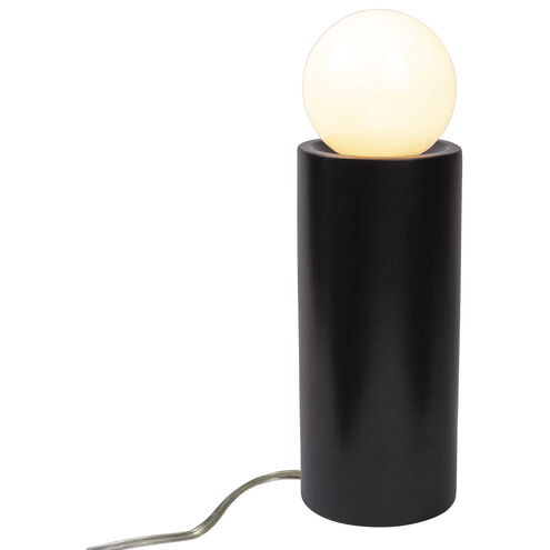 Portable 16.5 inch 60 watt Carbon Matte Black Table Lamp Portable Light