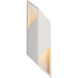Ambiance LED 5.5 inch Carrara Marble ADA Wall Sconce Wall Light, Rhomboid