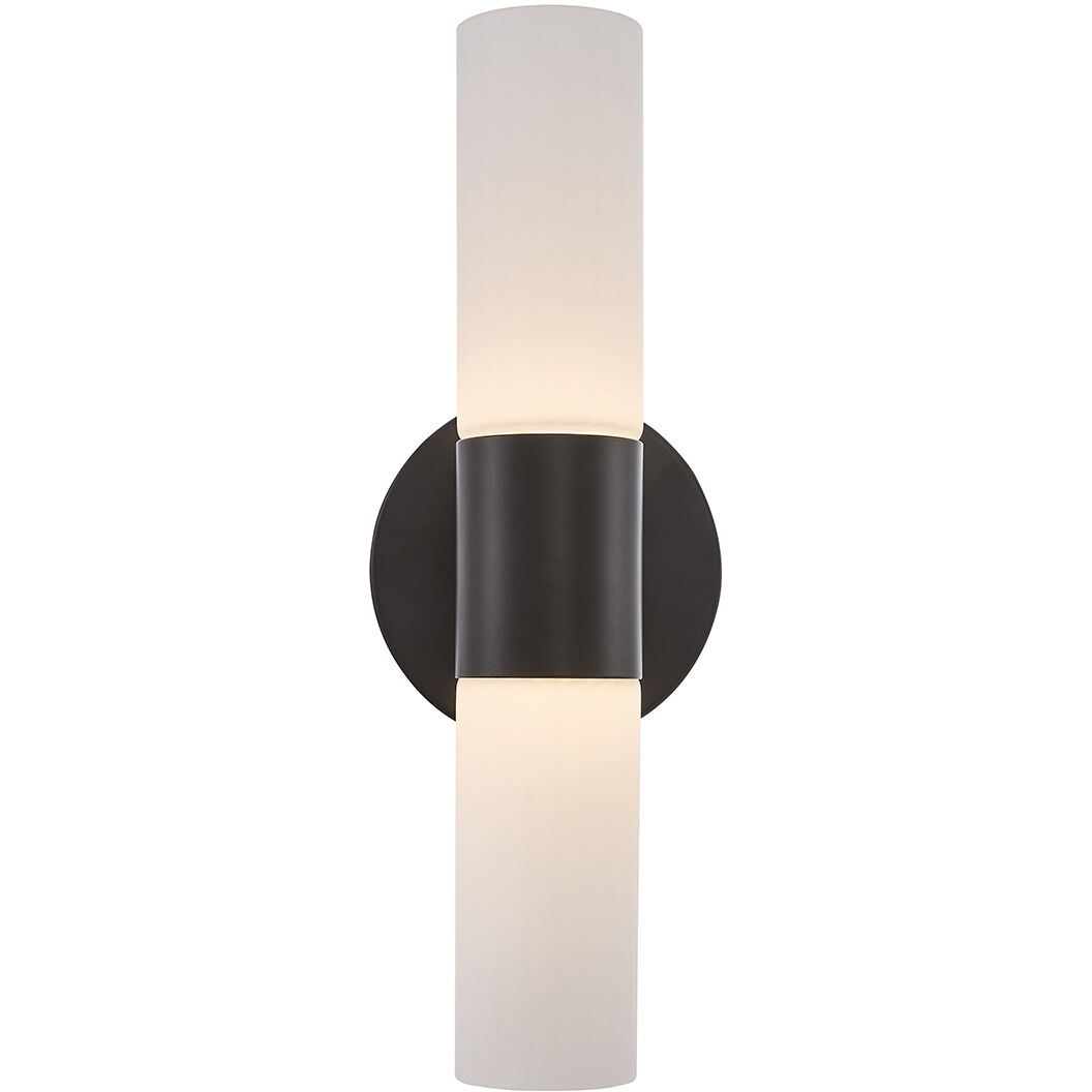 Fusion Collection - Cellini Family 4.5 inch Matte Black ADA Wall Sconce Wall Light, EVOLV