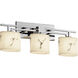 LumenAria LED 26 inch Brushed Nickel Bath Bar Wall Light in 2100 Lm LED, Square with Flat Rim, Aero