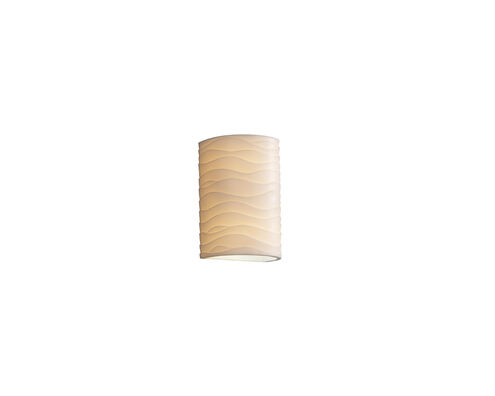 Porcelina 1 Light 10.5 inch Outdoor Wall Sconce in Waves, Incandescent