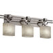 Clouds 3 Light 29 inch Brushed Nickel Bath/Bath Vanity Wall Light in Oval, Incandescent