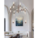 Fusion Collection - Rimini Family 16 Light 45 inch Brushed Brass and Clear Ribbed Chandelier Ceiling Light in 45" D x 45" W x 26.25" H, EVOLV