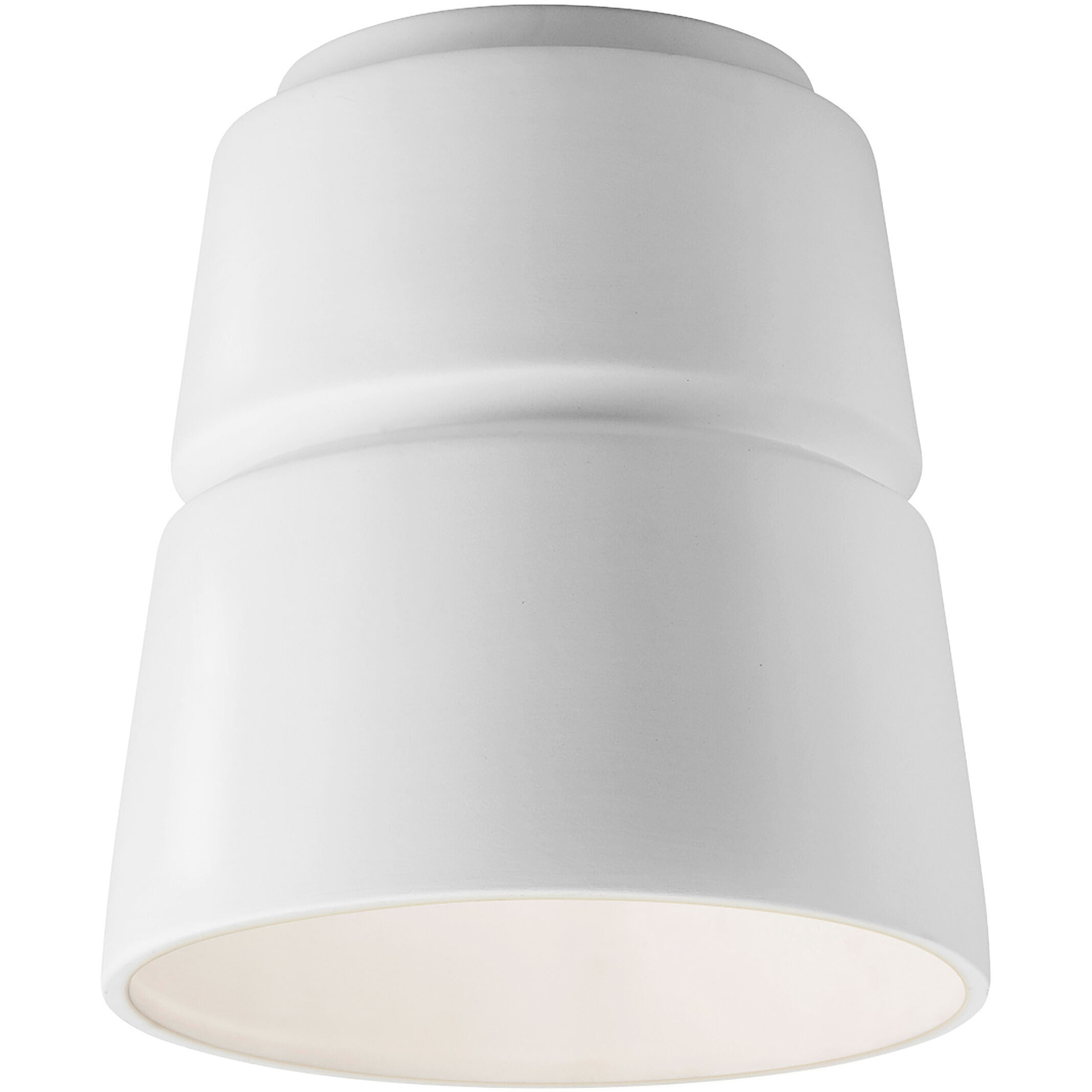 Radiance Collection 1 Light 7.5 inch Gloss White Outdoor Flush-Mount