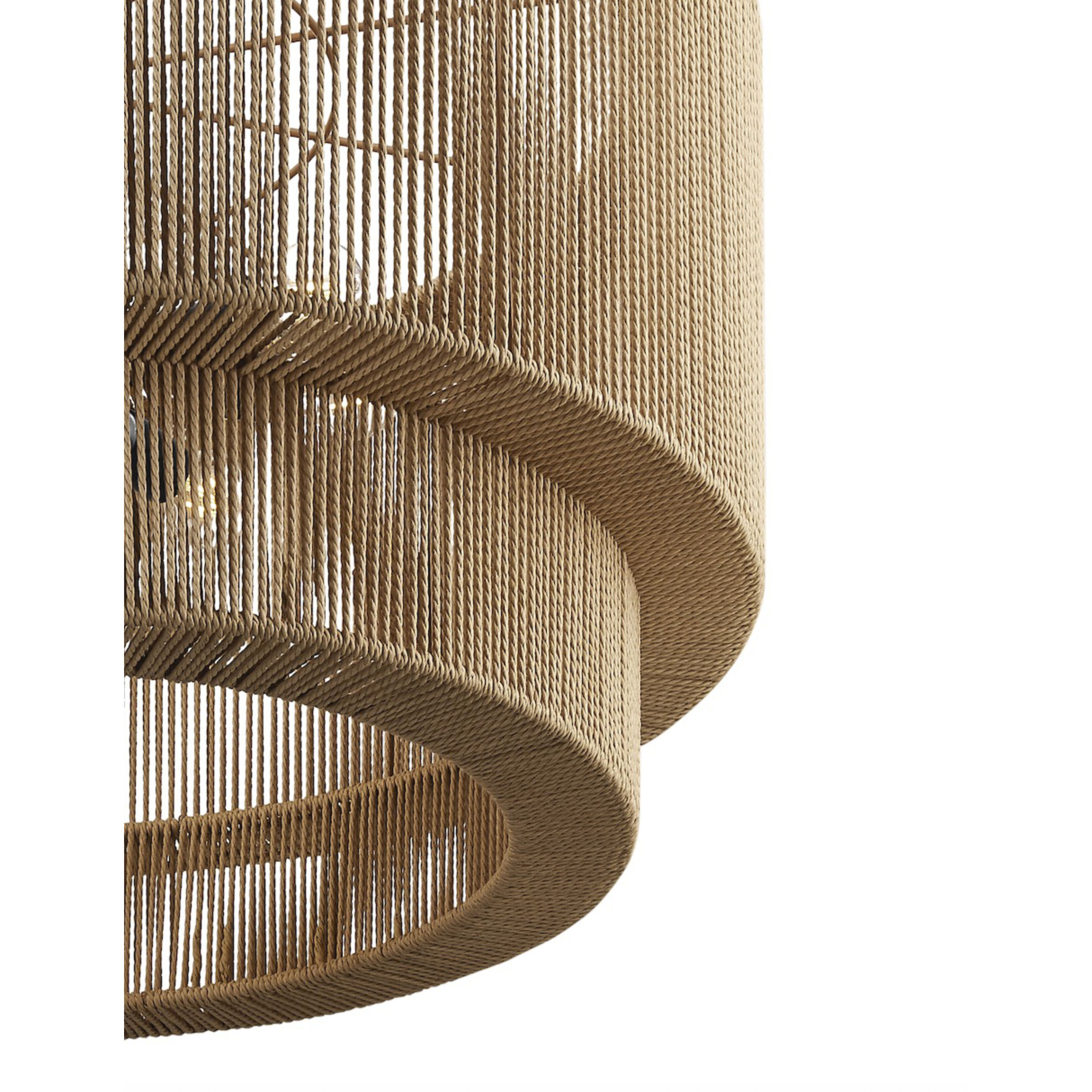 Eco Collection - Milos Family 8 Light 36 inch Matte Black Pendant Ceiling Light in 36" D x 36" W x 18.75" H, EVOLV