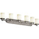 Fusion 43.75 inch Brushed Nickel Bath Bar Wall Light
