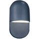 Ambiance Collection - Capsule LED 5 inch Midnight Sky with Matte White internal finish Outdoor Wall Sconce, Form+Finish+Function