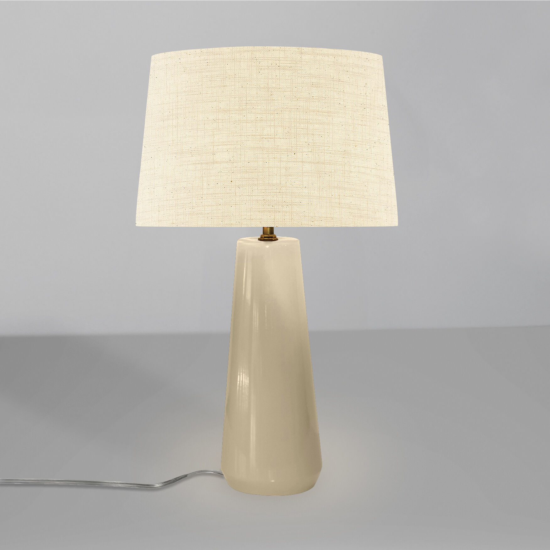 Luminance Collection - Spire 1 Light 23 inch Vanilla Gloss Table Lamp Portable Light in Cream, Form+Finish+Function