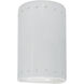 Ambiance Cylinder LED 5.75 inch Gloss White ADA Wall Sconce Wall Light, Small