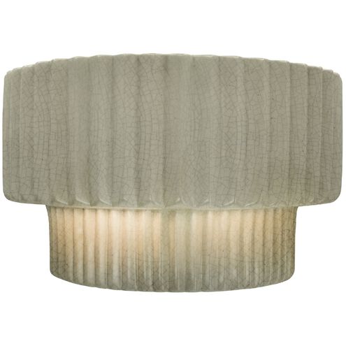 Ambiance 1 Light 10 inch Celadon Green Crackle Wall Sconce Wall Light