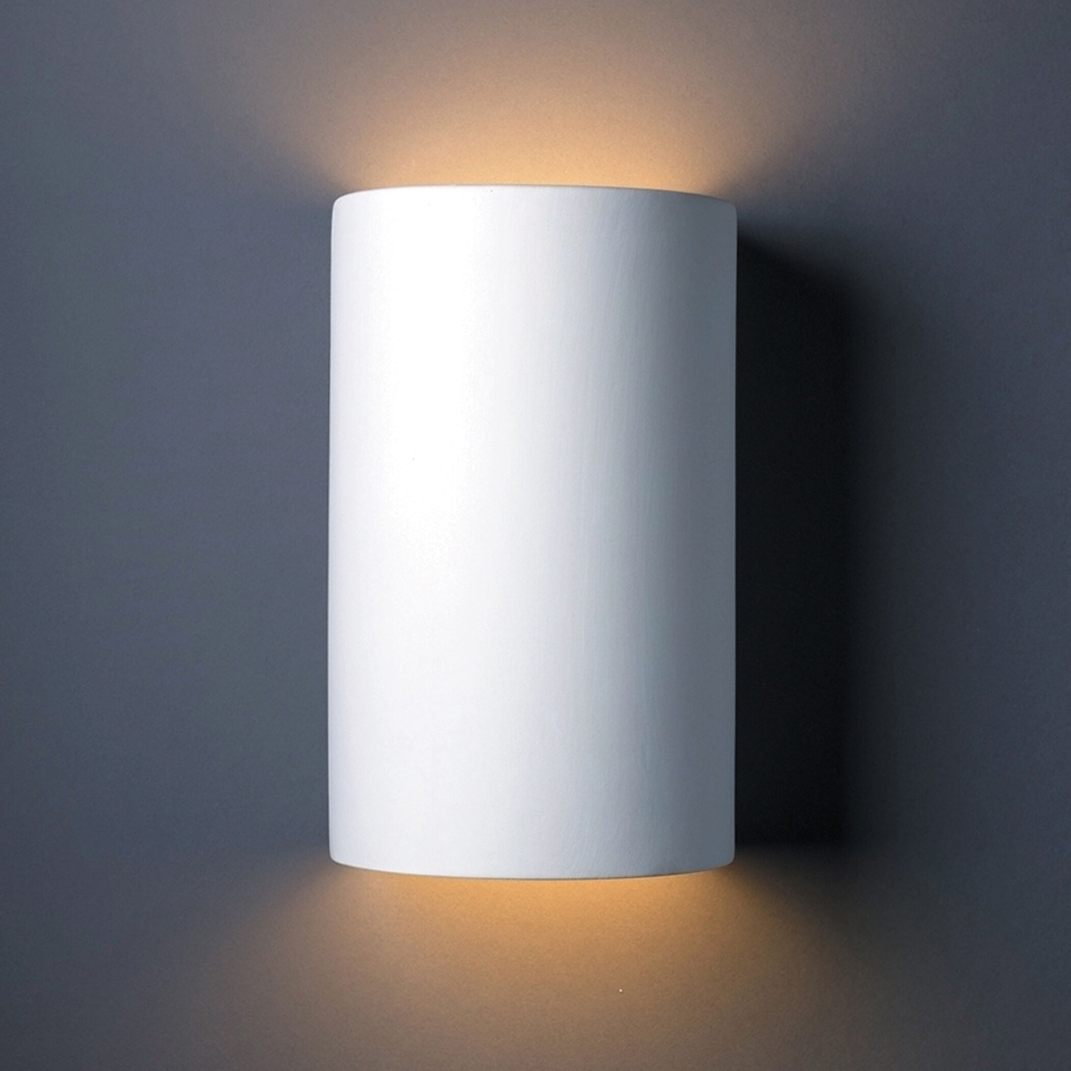 Ambiance Cylinder Wall Sconce Wall Light in Bisque, Incandescent, Large