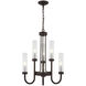 Anchor 6 Light 22.5 inch Dark Bronze Chandelier Ceiling Light