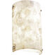 Alabaster Rocks 2 Light 8 inch Dark Bronze ADA Wall Sconce Wall Light in Incandescent