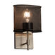 Wire Mesh 1 Light 6.5 inch Polished Chrome Wall Sconce Wall Light in Oval