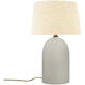 Luminance Collection - Kava 22 inch 100.00 watt White Crackle Table Lamp Portable Light in Cream, Form+Finish+Function