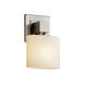 Fusion 1 Light 6.5 inch Brushed Nickel ADA Wall Sconce Wall Light in Oval, Incandescent, Opal Fusion