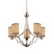 Textile 5 Light 28.00 inch Chandelier