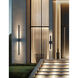 Zarai Family 1 Light 84 inch Matte Black Outdoor Wall Sconce in 3" D x 4.5" W x 84" H, EVOLV