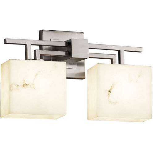 Lumenaria LED 16 inch Brushed Nickel Vanity Light Wall Light in 1400 Lm LED, Rectangle