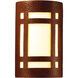 Ambiance LED 8 inch Matte White Wall Sconce Wall Light in 2000 Lm LED, White Styrene, Large