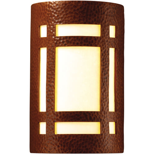 Ambiance LED 8 inch Matte White Wall Sconce Wall Light in 2000 Lm LED, White Styrene, Large
