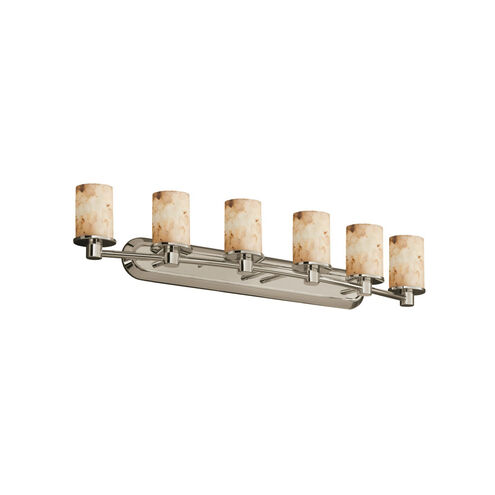 Alabaster Rocks LED 43.75 inch Brushed Nickel Bath Bar Wall Light in 4200 Lm LED, Cylinder
