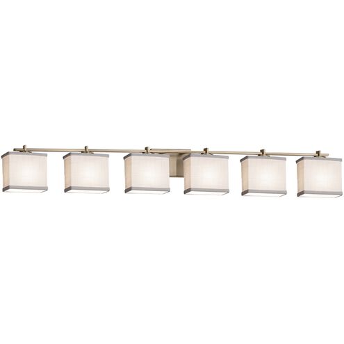 Textile 55.5 inch Brushed Brass Bath Bar Wall Light