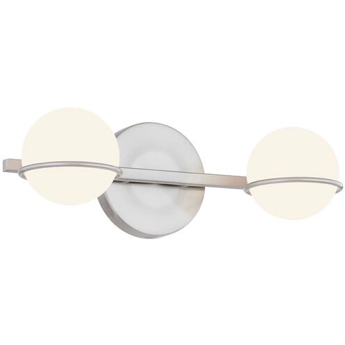 Fusion LED 14.25 inch Brushed Nickel Bath Bar Wall Light