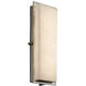 Clouds 18 inch Brushed Nickel Outdoor Wall Sconce